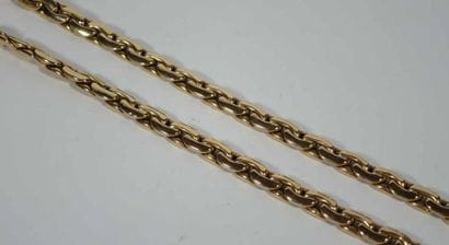 COLLIER en or jaune 18k (750 millièmes) à...