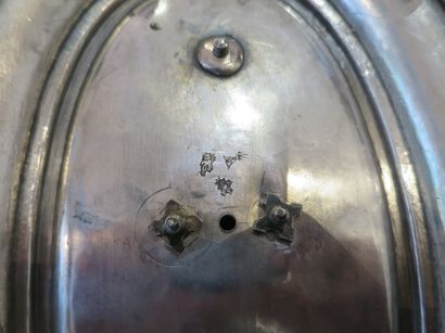 PORTE HUILIER-VINAIGRIER en argent décorée...