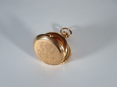 MONTRE À GOUSSET en or jaune 18k (750 millièmes)...