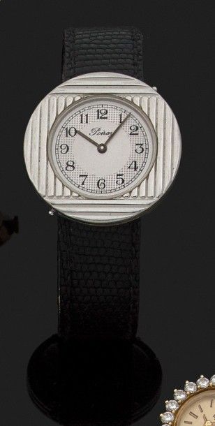POIRAY
MONTRE D'HOMME ronde en acier, cadran...