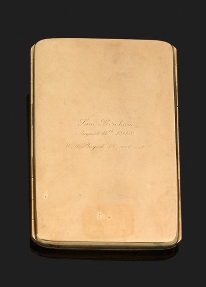 PORTE-CARTE en or jaune 18k (750 millièmes)...
