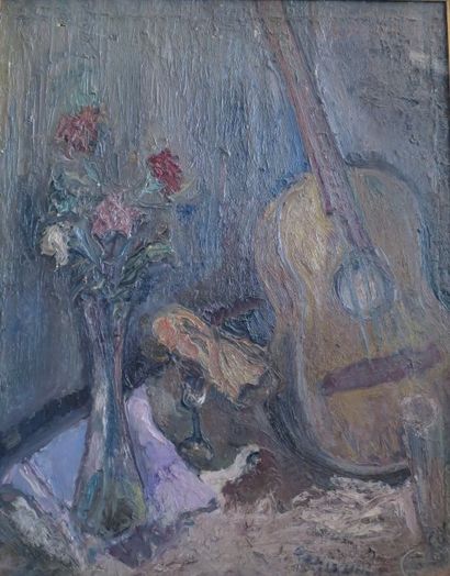 Gabriel DAUCHOT

Nature morte à la guitare
Huile...