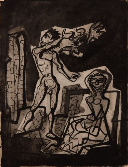 Léon ZACK (1892-1980)

Le couple
Encre de...