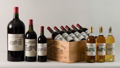 Lot de 9 Bouteilles:
- 2 Bouteilles Château...