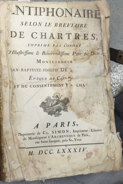 Antiphonaire selon le bréviaire de Chartres...