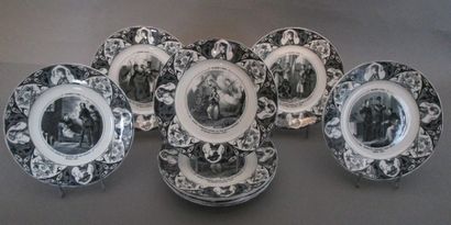 J. VIEILLARD & Cie

Dix assiettes en faïence...