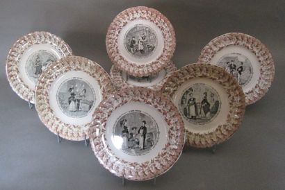 J. VIEILLARD & Cie

Dix assiettes en faïence...