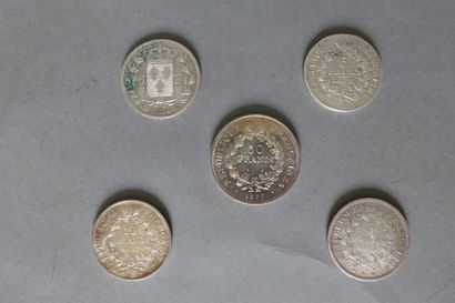 France

Cinq pièces dont deux pièces de 5...