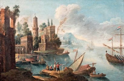 École ITALIENNE de la fin du XVIIIe ou début...