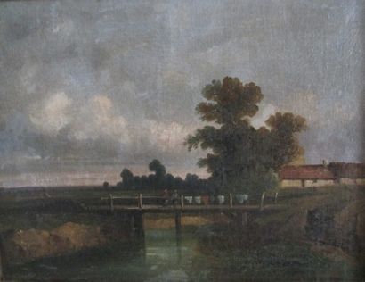École Française du XIXe siècle

Paysage au...