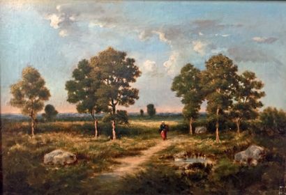 LEON RICHET (1847-1907)

Paysanne en bordure...