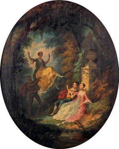 Dans le goût de WATTEAU

L'escarpolette
Huile...
