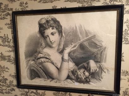 Deux gravures encadrées représentant 