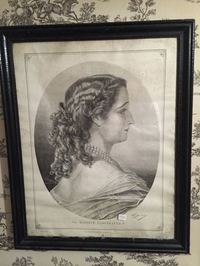 Deux gravures encadrées représentant 