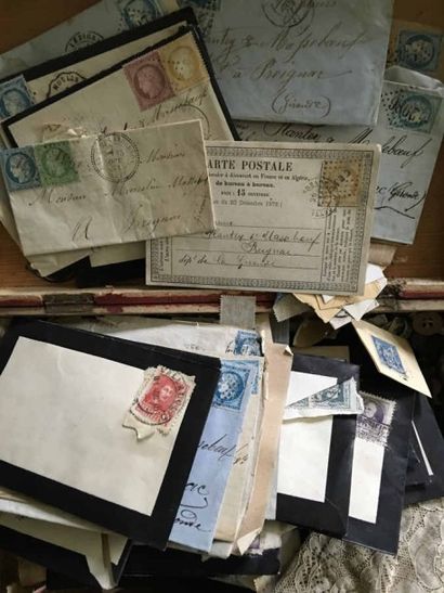 Lot de cartes postales anciennes et chro...