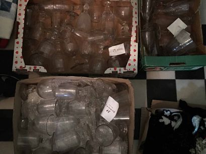 Collection de verres du XIXe siècle.
