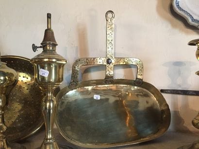 Saucière en cuivre. XIXe siècle.