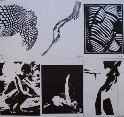 Joseph Rieger - 2008
5 oeuvres à l'encre...