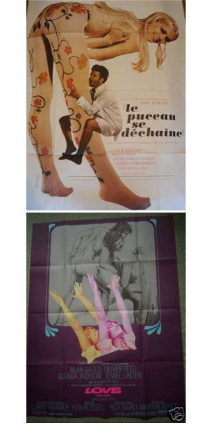 Lot de deux grandes affiches originales de...