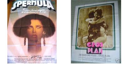 Lot de deux grandes affiches originales de...