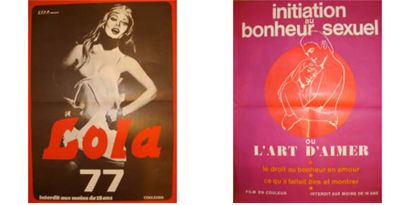 Lot de quatre petites affiches originales...