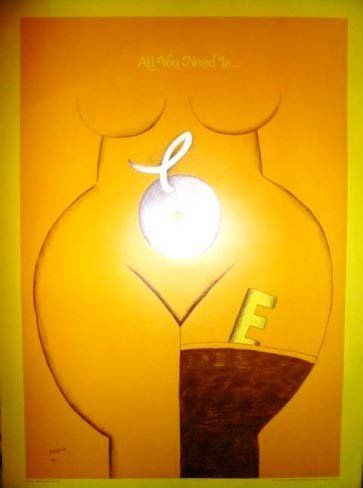 All you need is LOVE Affiche originale Art...