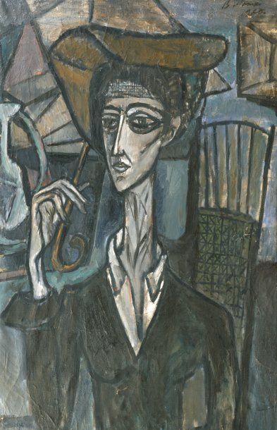 MOTKO
Femme à l'ombrelle, 1965 Huile sur...