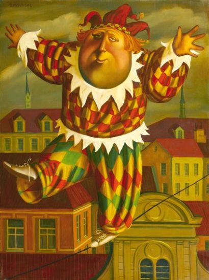B. IVANOV
L'arlequin funambule, 02 Huile...