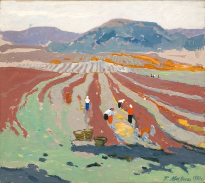GAVRIIL MALYSH
Les labours, 1950 Huile sur...