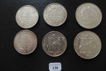 FRANCE

Lot de six pièces comprenant : deux...