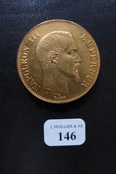 FRANCE 

Une pièce de 100 francs or (1858...