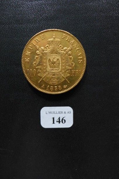 FRANCE 

Une pièce de 100 francs or (1858...