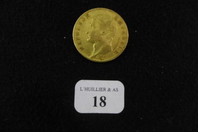 FRANCE

Une pièce de 20 francs or, 1806 A.

Lot...