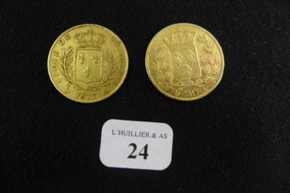 FRANCE

Deux pièces de 20 francs or (1817...
