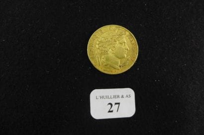 FRANCE

Pièce de 20 francs or de 1850.

Lot...