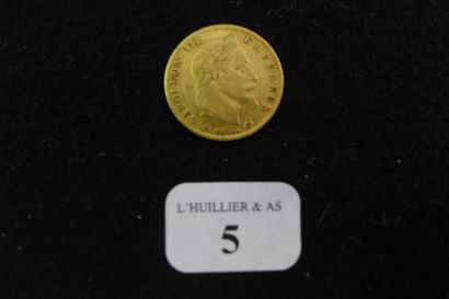 FRANCE

Une pièce de cinq francs or de 1867.

Lot...