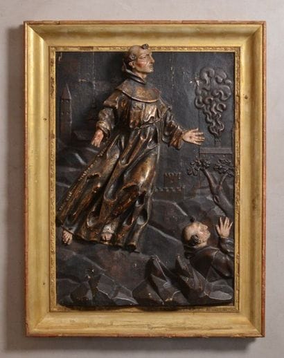 Ecole italienne du XVIIe siècle

Saint personnage
Bas-relief...