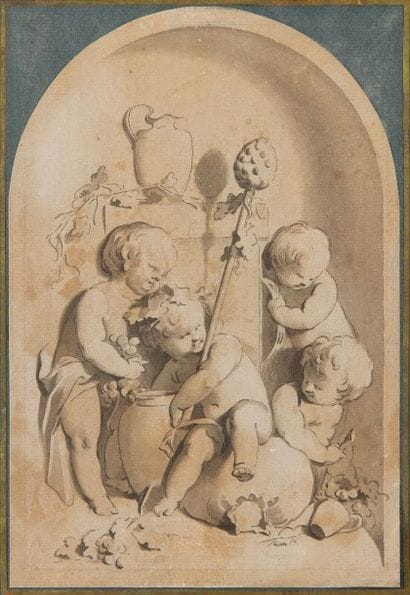 Ecole Flamande du XVIIIe siècle

Putti aux...
