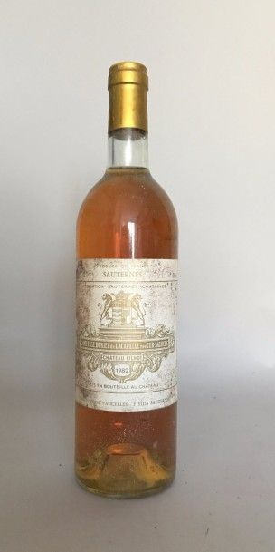 CHATEAU FILHOT 1982, Sauternes. Étiquette...