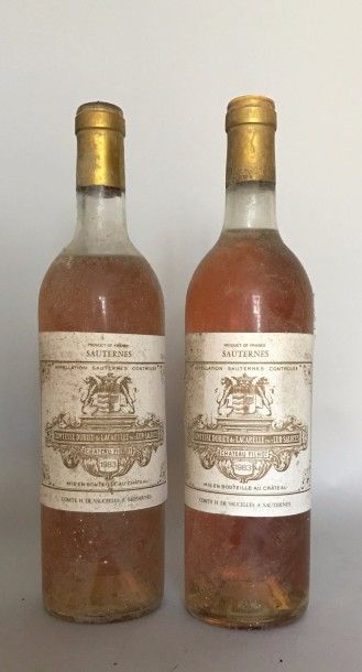 2 BOUTEILLES DU CHATEAU FILHOT 1983, Sauternes....