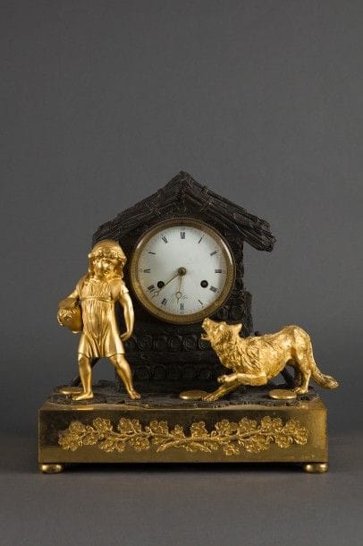 PENDULE dite «Le Petit chaperon rouge» en...