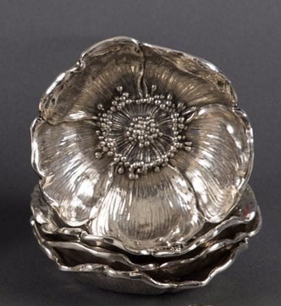GORHAM
Suite de quatre coupelles en argent...