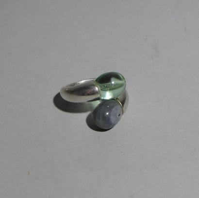 BACCARAT

Bague toi et moi en argent monté...