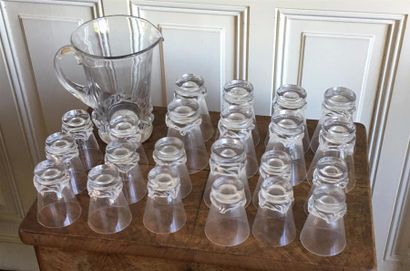 DAUM

Service de verres comprenant un pichet...