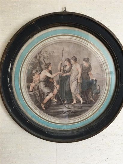 ECOLE FRANCAISE

Jugement de Pâris
Gravure.
Diamètre:...