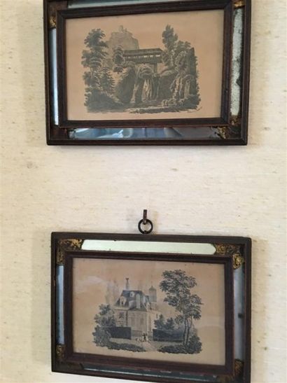 DEUX GRAVURES représentant des paysages autrichiens.
15,5...