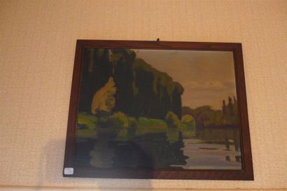 École Française du XIXe siècle

Paysage rivière
Huile...