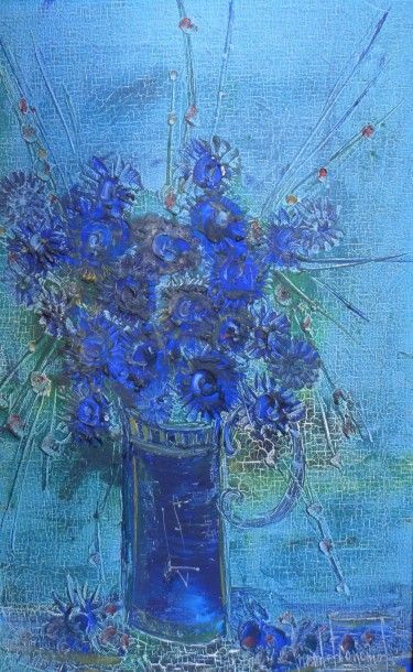 Gérard ÉCONOMOS (Né en 1935)

Fleurs bleues
Huile...