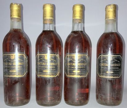 4 BOUTEILLES DU CHATEAU GUIRAUD 1967, Sauternes....