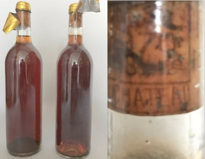 2 BOUTEILLES DU CHATEAU GUIRAUD 1970, Sauternes....